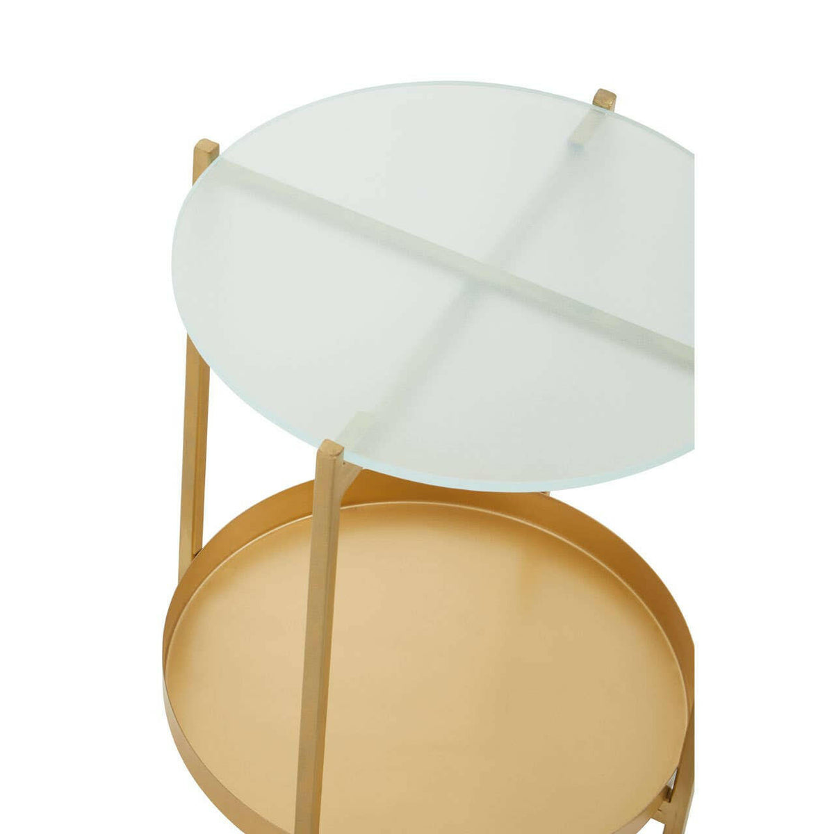 Pali Two Tier Glass Side Table.