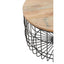 Pali Wooden Side Table With Black Base.