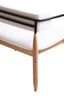 Noosa & Co. Living Persolo Cream Textured Dining Bench with Wood Frame House of Isabella UK