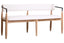 Noosa & Co. Living Persolo Cream Textured Dining Bench with Wood Frame House of Isabella UK