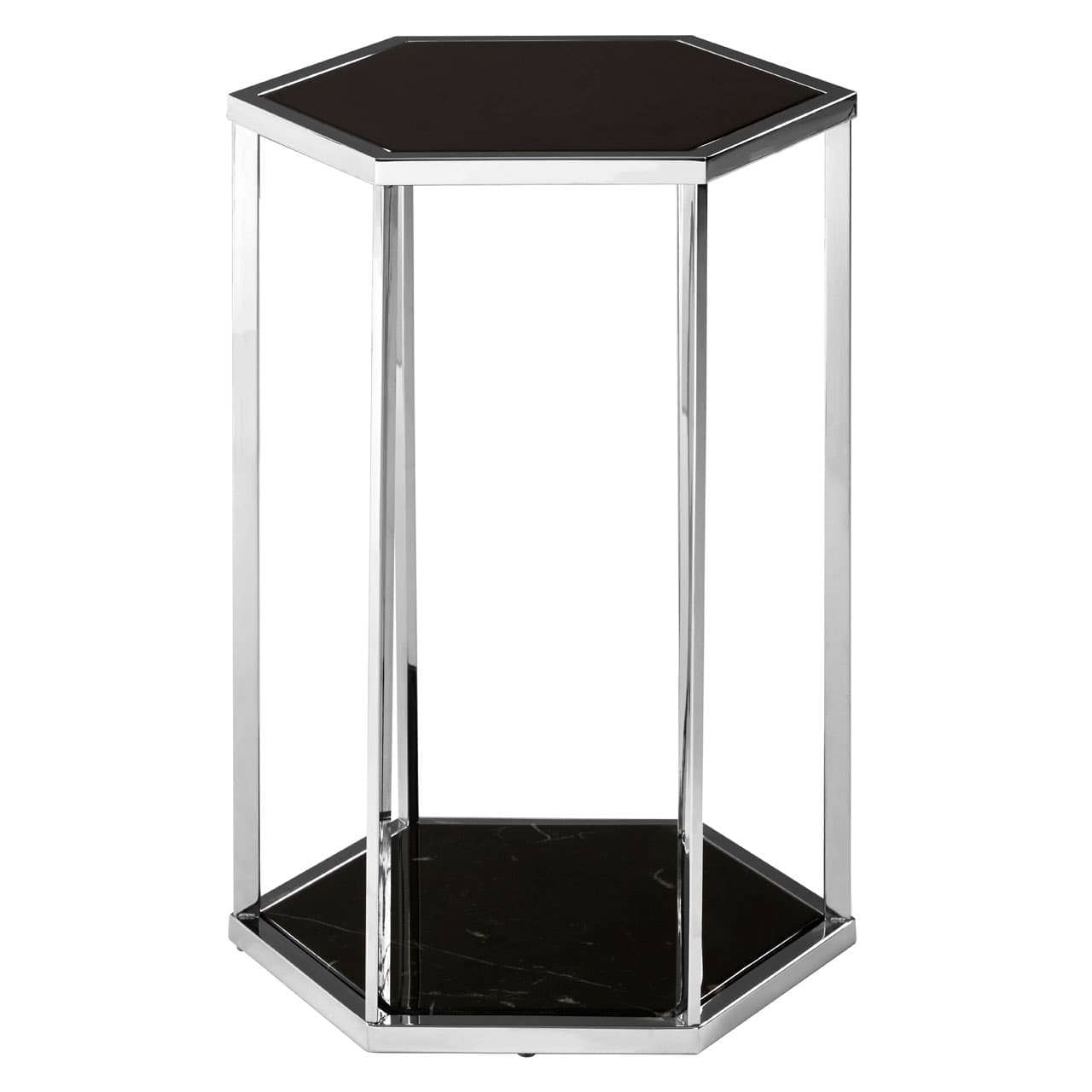 Noosa & Co. Living Piermount Black And Silver End Table House of Isabella UK