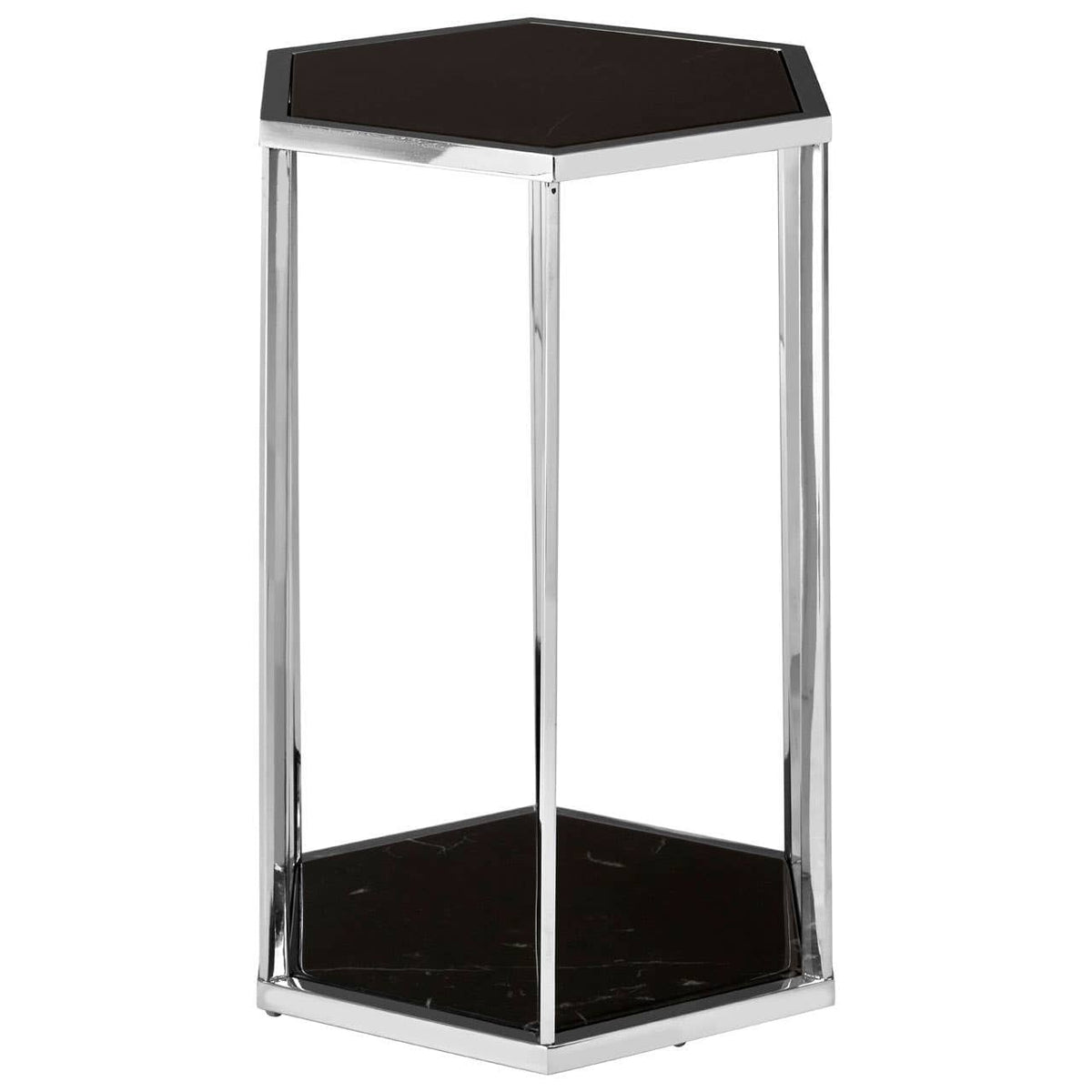 Piermount Black And Silver End Table.