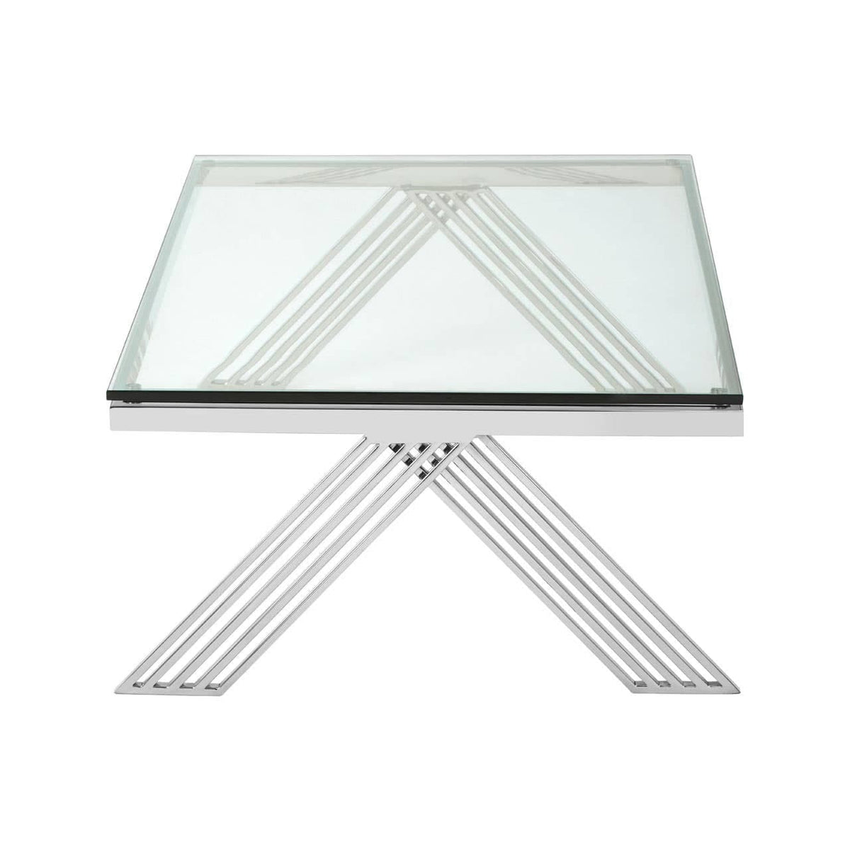 Noosa & Co. Living Piermount Clear Glass Coffee Table House of Isabella UK