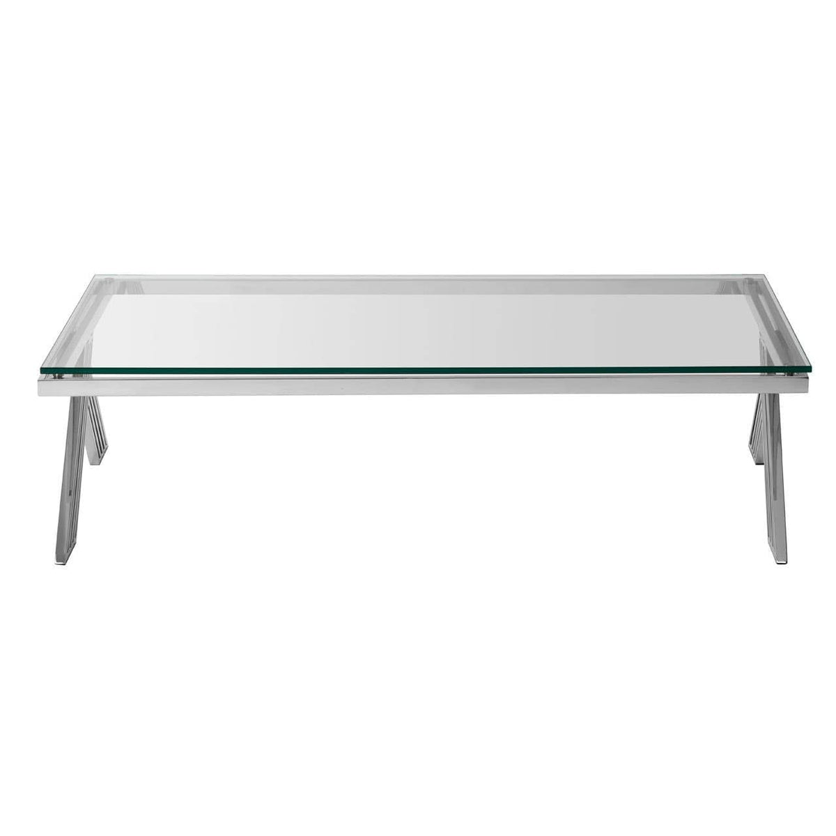 Noosa & Co. Living Piermount Clear Glass Coffee Table House of Isabella UK