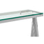 Noosa & Co. Living Piermount Clear Glass Console Table House of Isabella UK