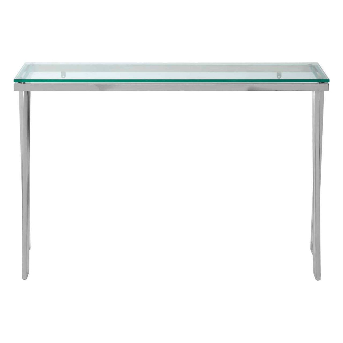Noosa & Co. Living Piermount Clear Glass Console Table House of Isabella UK