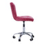 Pink Velvet Buttoned Home Office Chair.