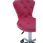 Pink Velvet Buttoned Home Office Chair.