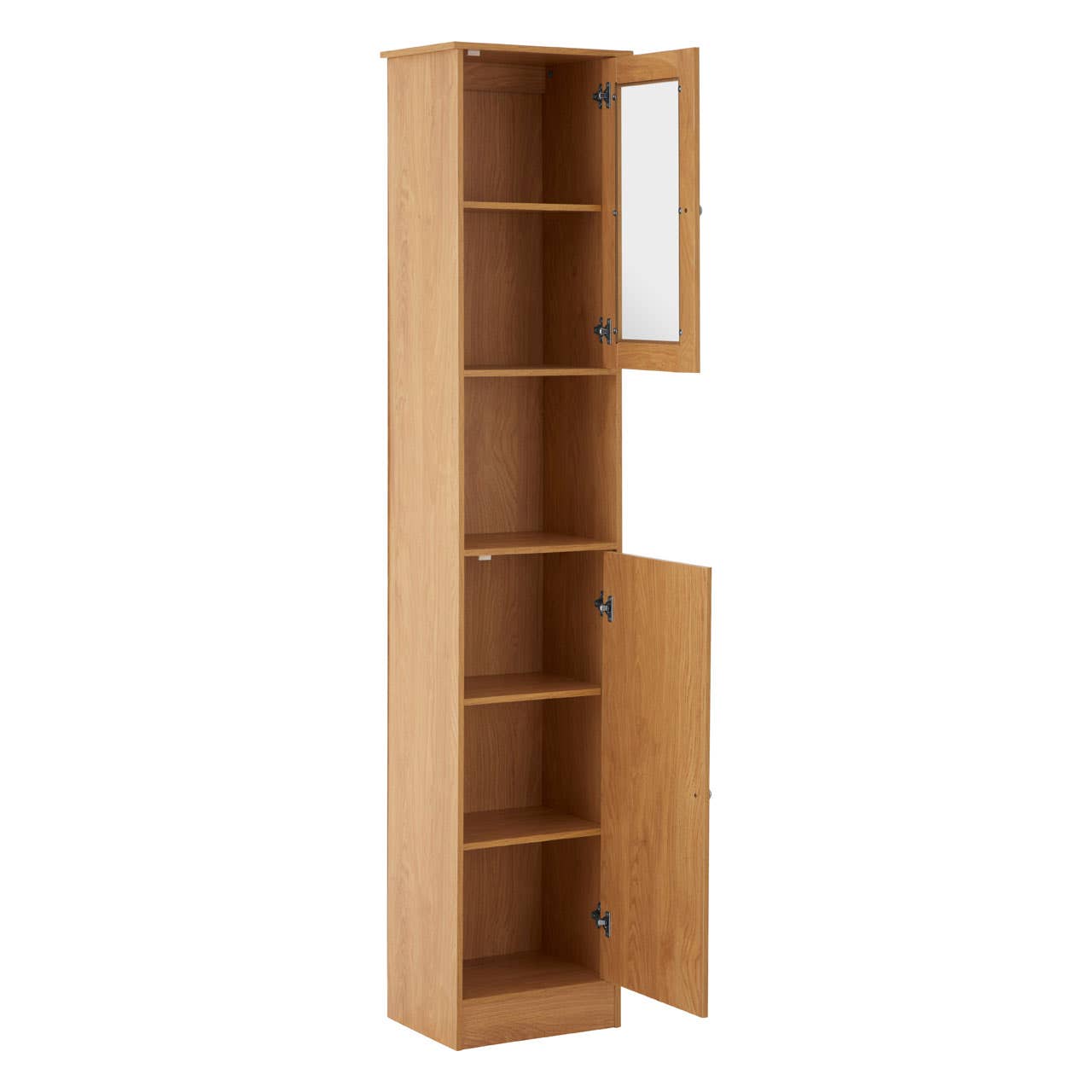 Noosa & Co. Living Portland Tall Oak Veneer Cabinet House of Isabella UK