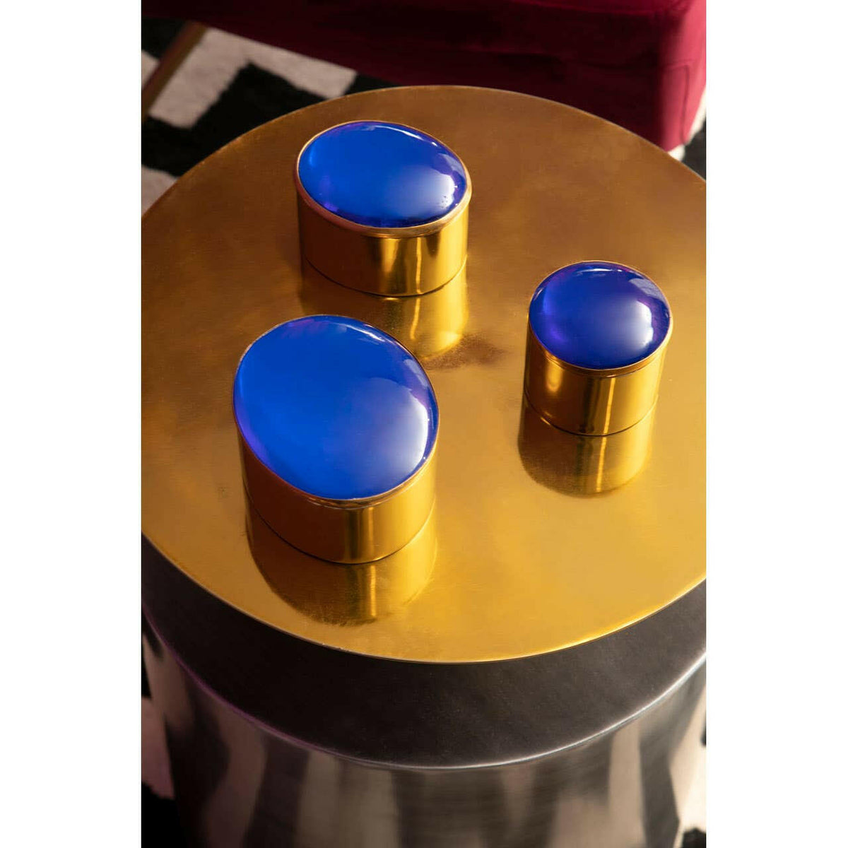 Rabia Accent Table With Straight Base.