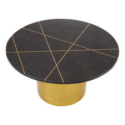 Noosa & Co. Living Rabia Coffee Table With Black Marble Top House of Isabella UK