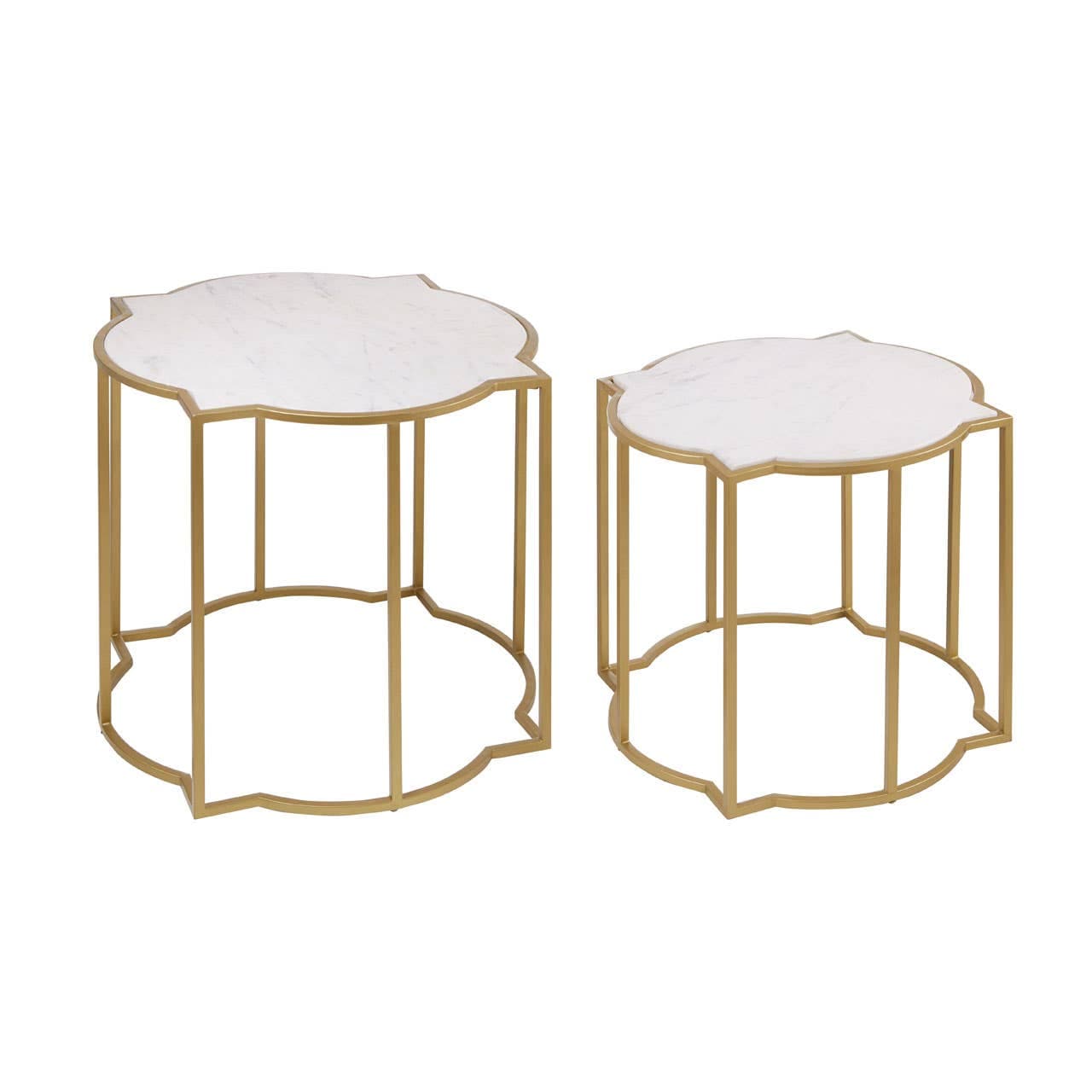 Noosa & Co. Living Rabia Set Of 2 Tables With Quatrefoil Top House of Isabella UK