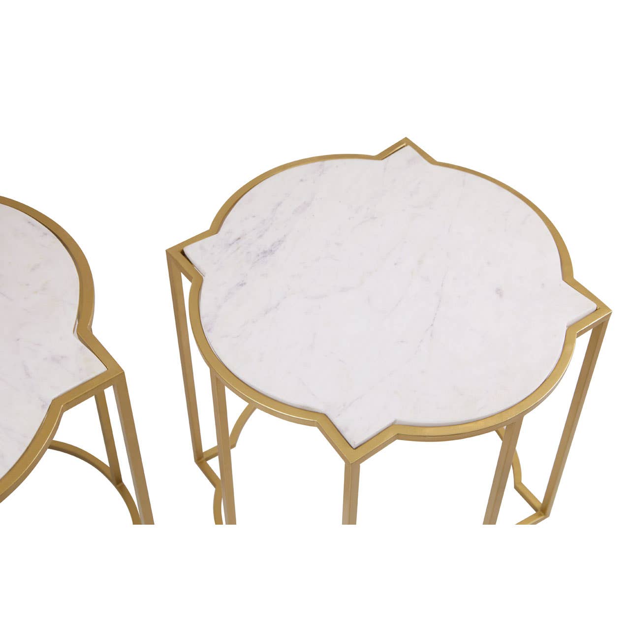 Noosa & Co. Living Rabia Set Of 2 Tables With Quatrefoil Top House of Isabella UK