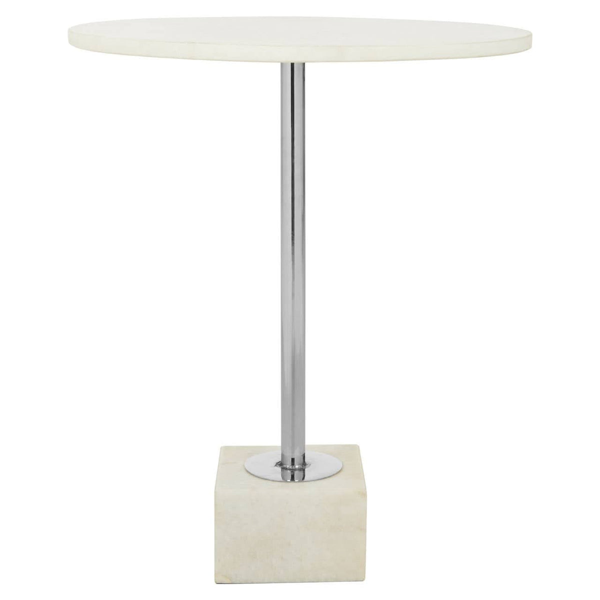 Rabia White Marble Side Table.