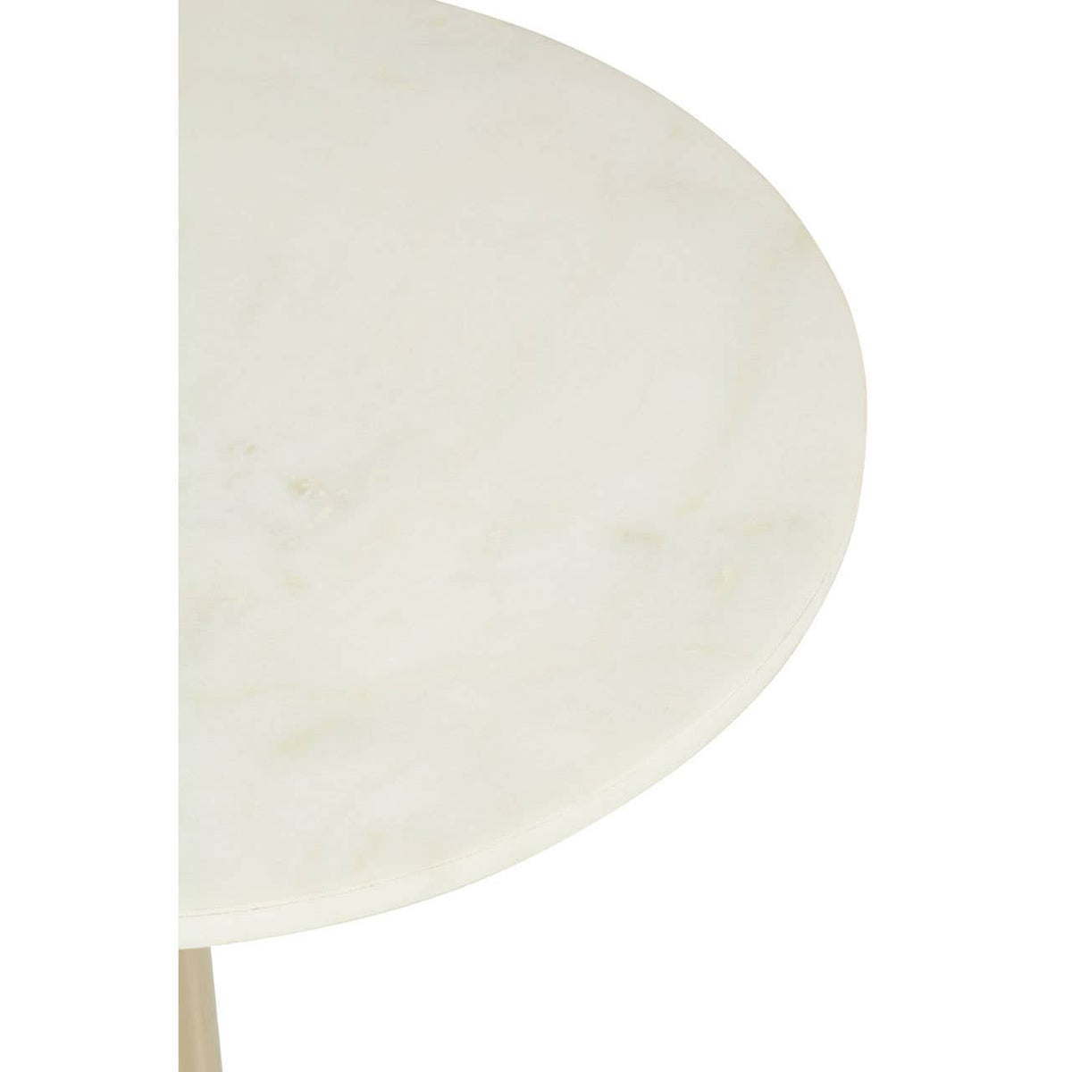 Rabia White Marble Side Table.