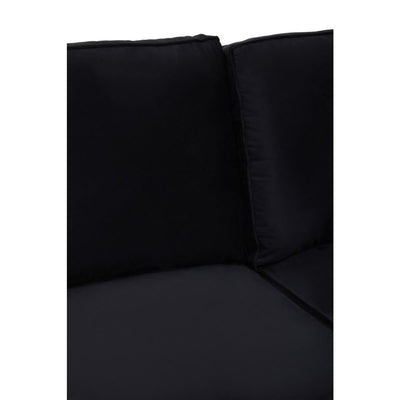 Noosa & Co. Living Ralph Three Seat Black Velvet Chaise Sofa House of Isabella UK