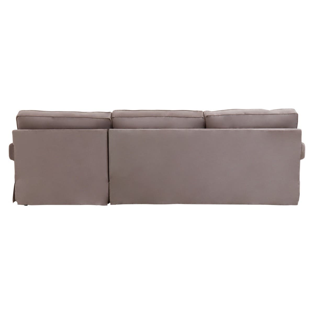 Noosa & Co. Living Ralph Three Seat Mink Velvet Chaise Sofa House of Isabella UK