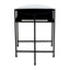 Ramus Two Tier Black And White Ombre Side Table.