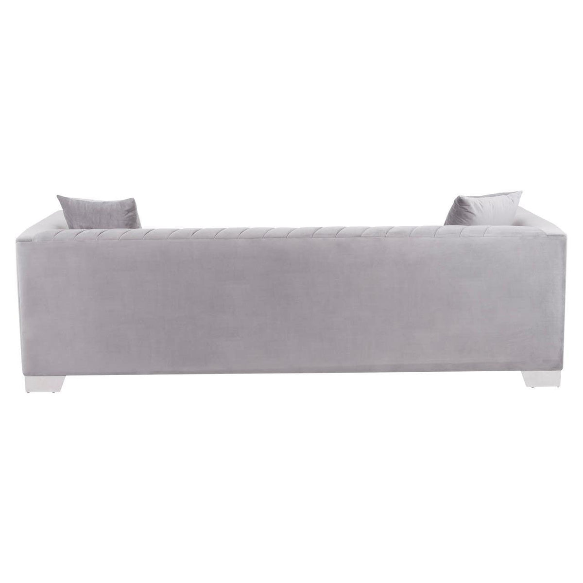 Rashika 3 Seat Grey Velvet Sofa.