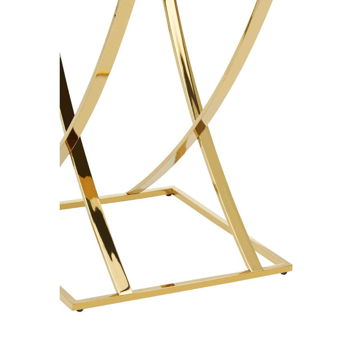 Reena Gold Finish Side Table.