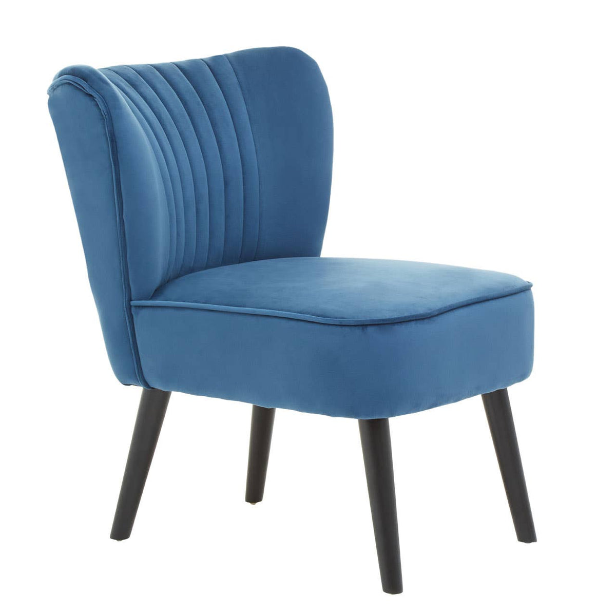 Regents Park Blue Velvet Chair.