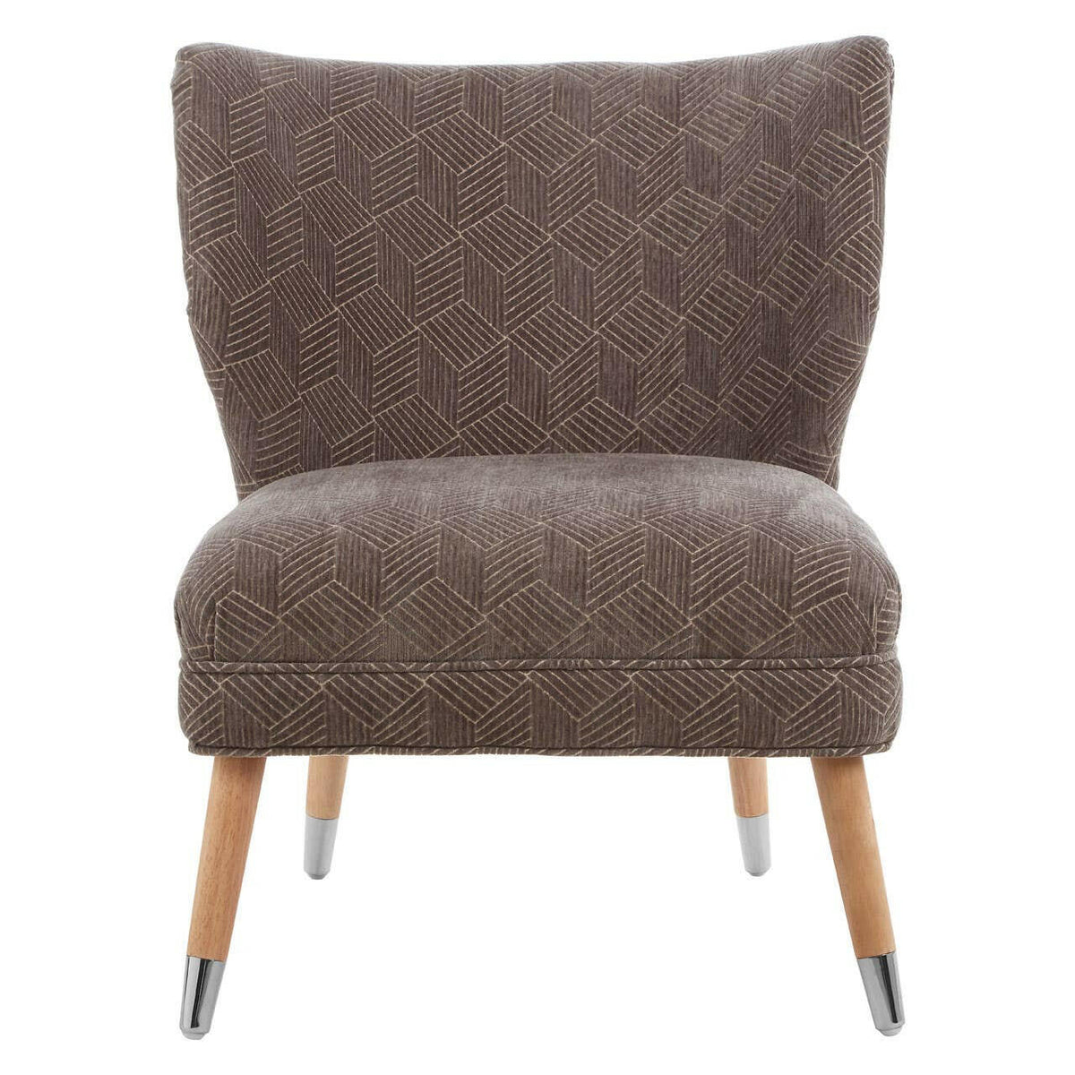 Regents Park Grey Chenille Wingback Chair.