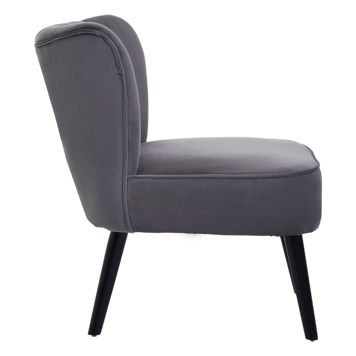 Regents Park Grey Velvet Chair.