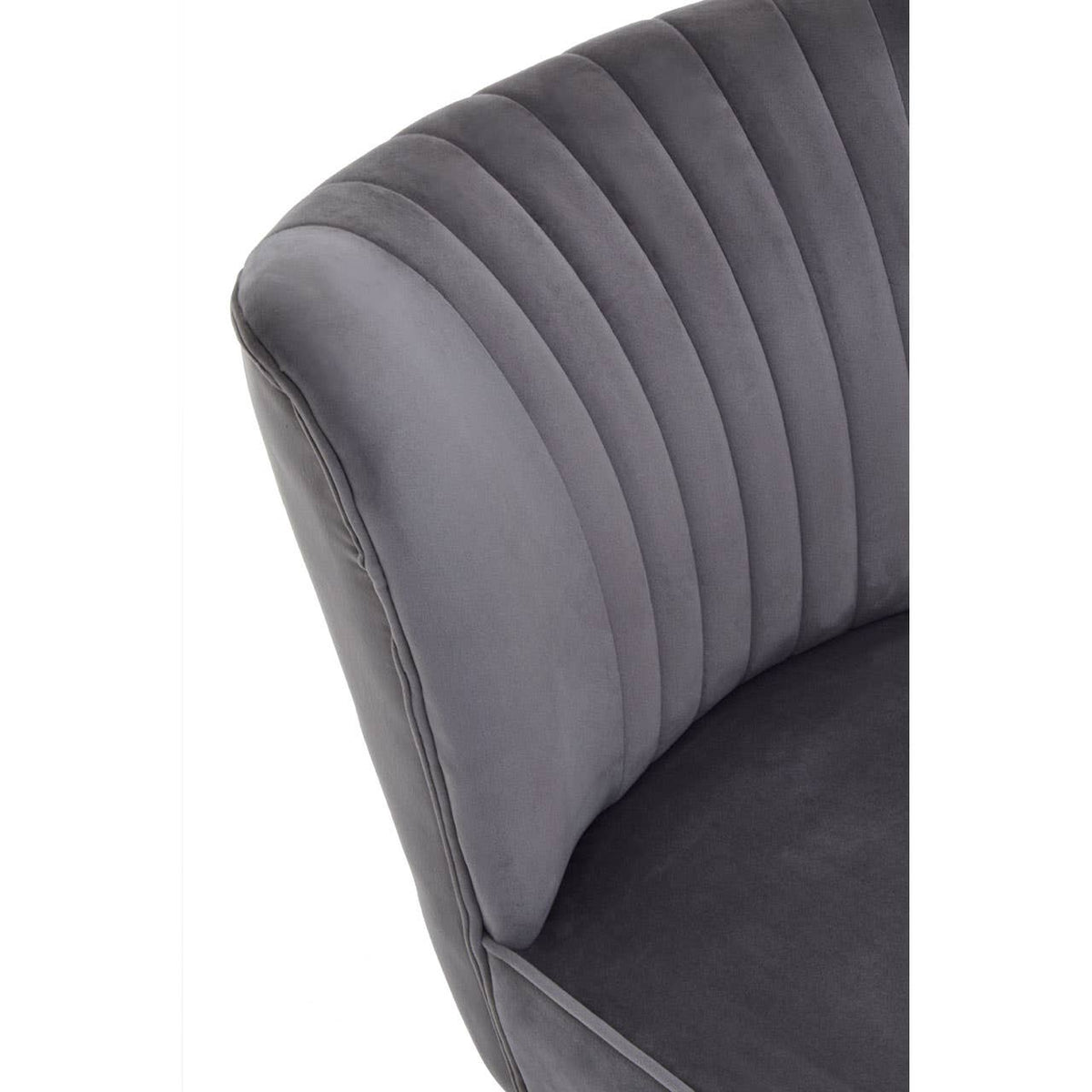 Regents Park Grey Velvet Chair.