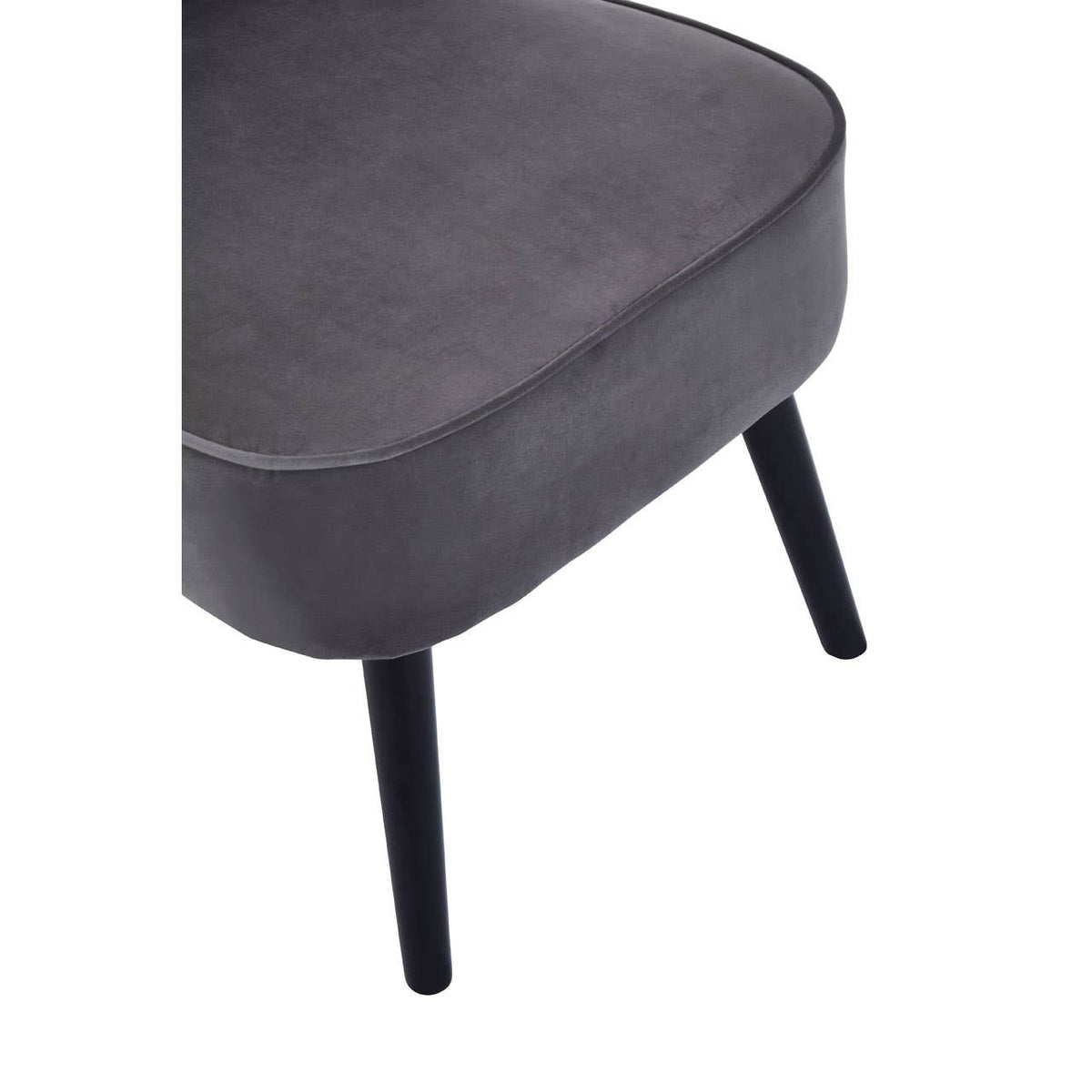 Regents Park Grey Velvet Chair.