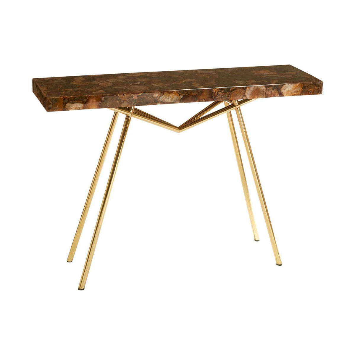 Noosa & Co. Living Relic Console Table with Agate Top House of Isabella UK