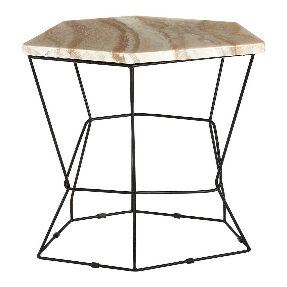 Relic Side Table With Patterned Top.