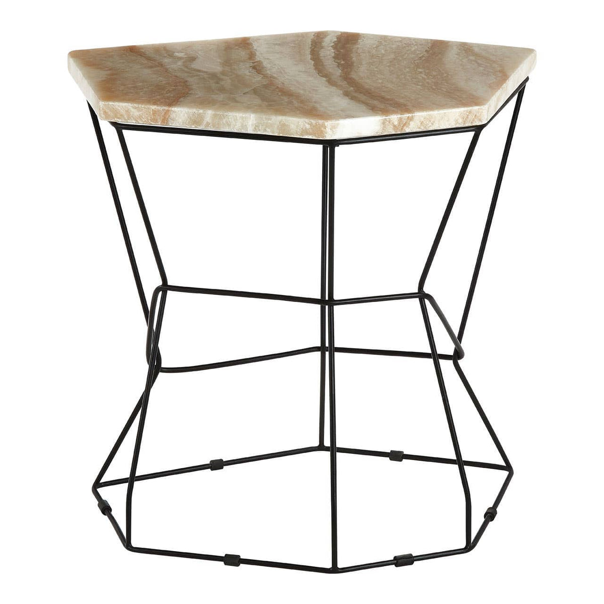 Relic Side Table With Patterned Top.