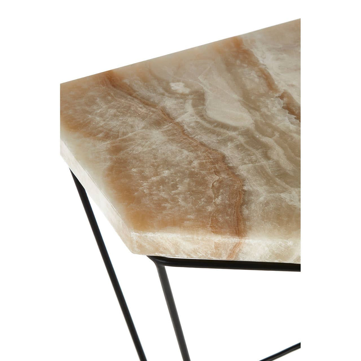 Relic Side Table With Patterned Top.