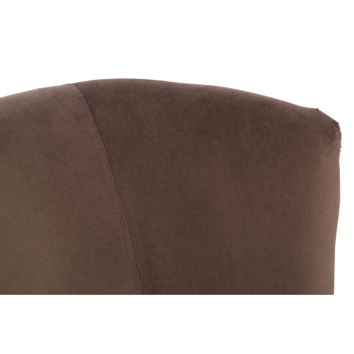 Round Grey Velvet Plush Armchair.