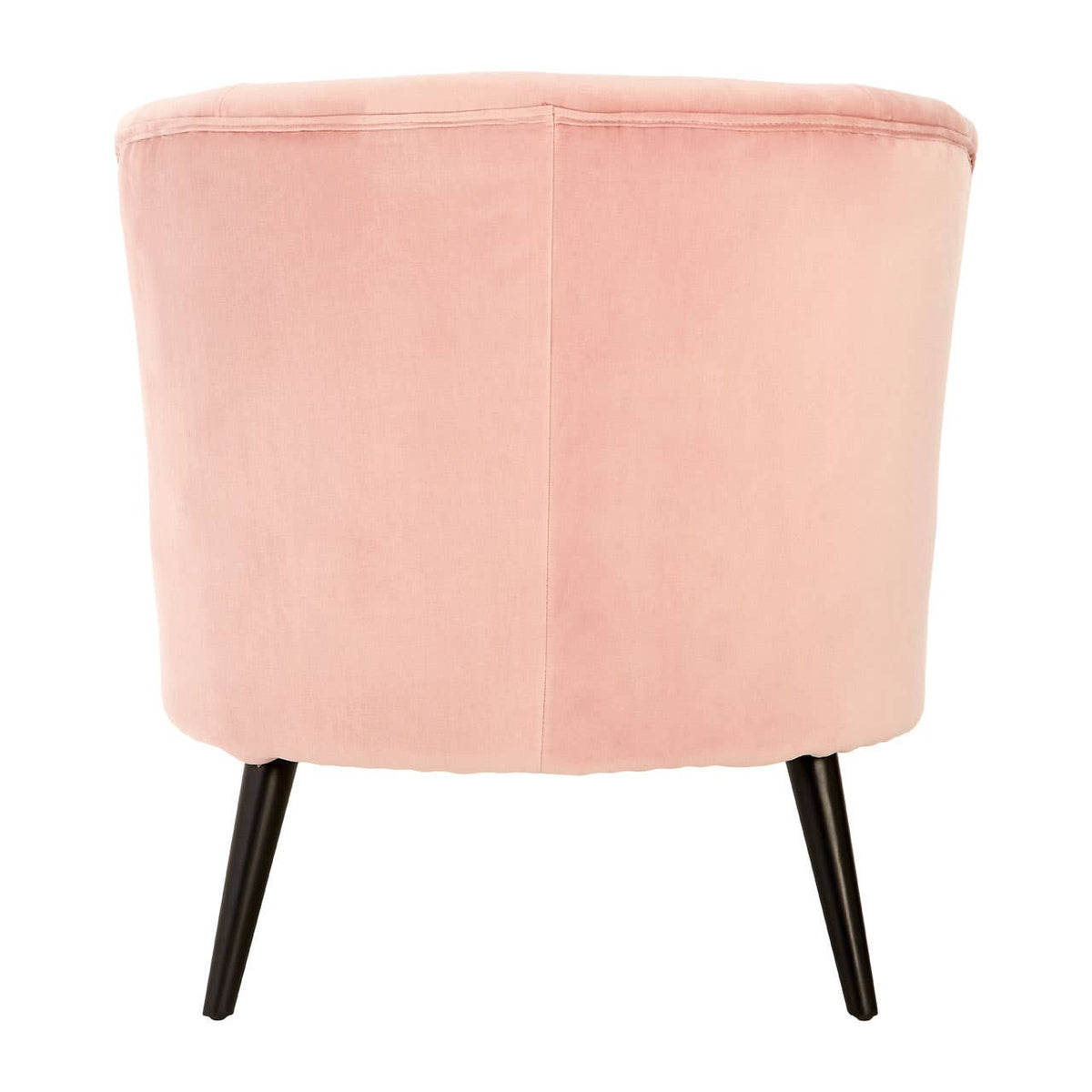Round Pink Velvet Plush Armchair.