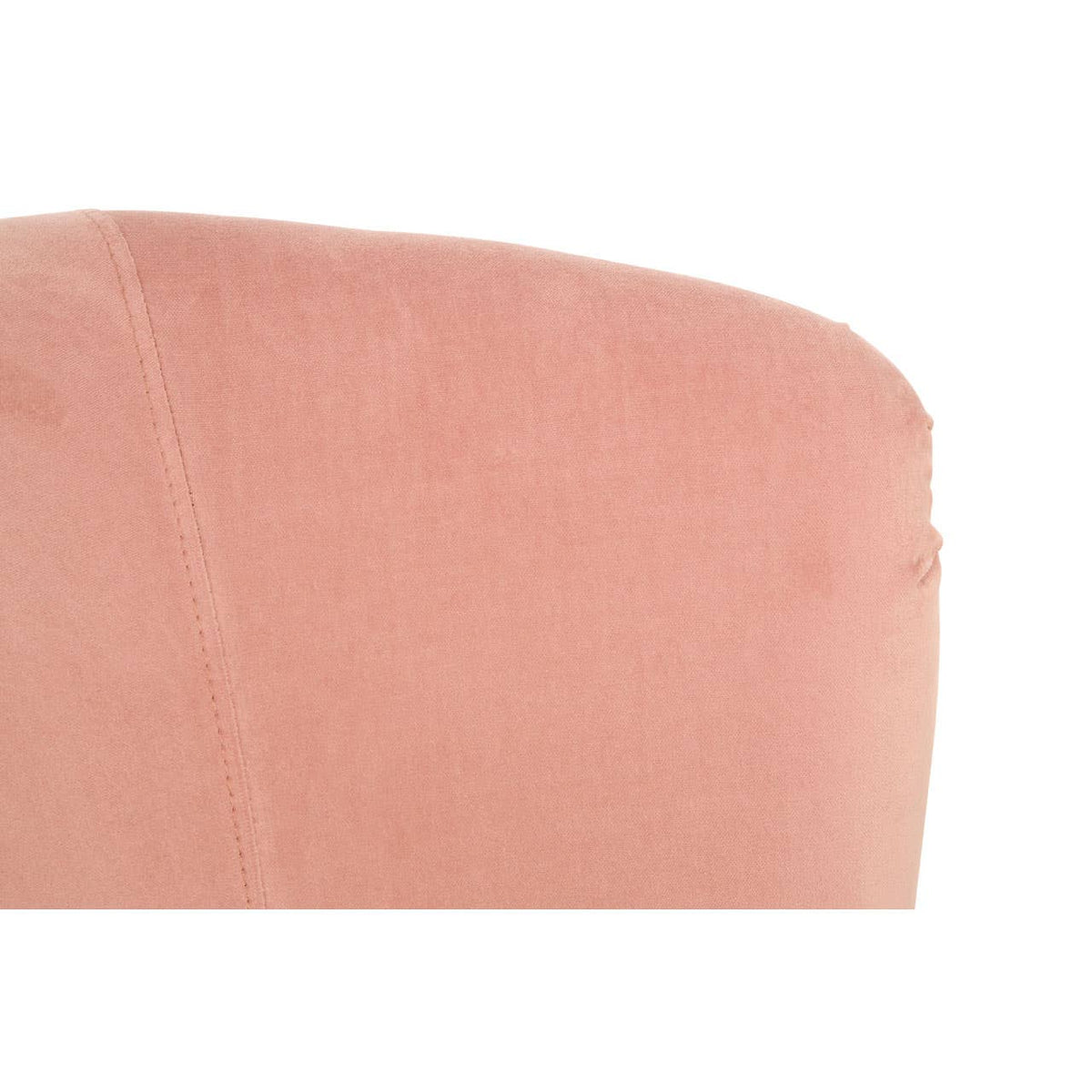 Round Pink Velvet Plush Armchair.