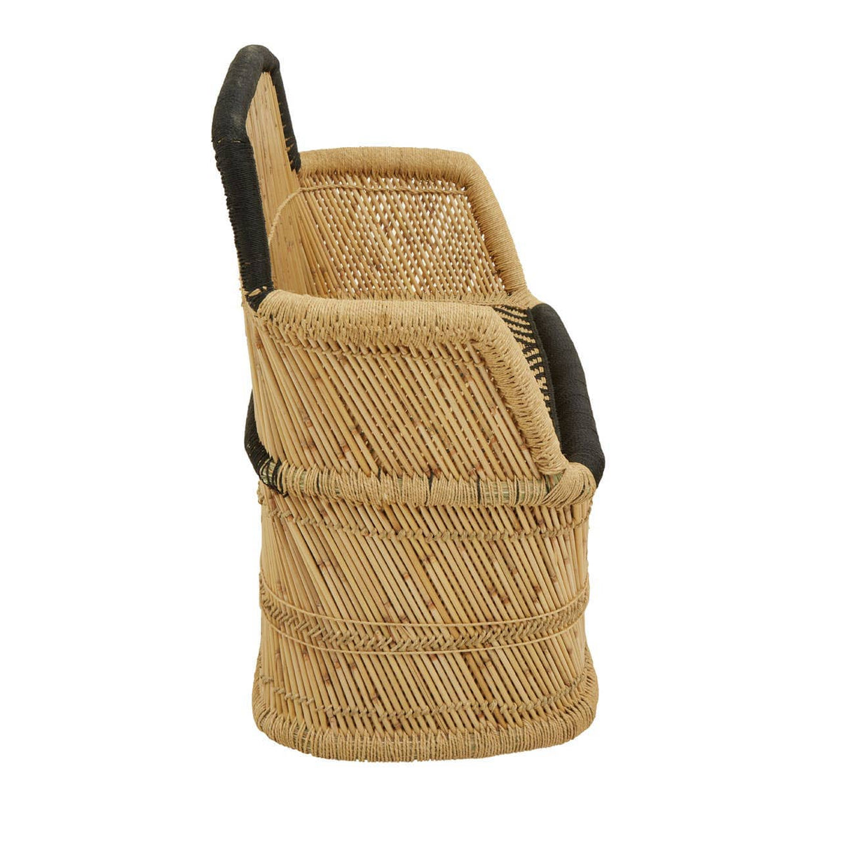 Rowan Two Seater Natural and Black Sofa.