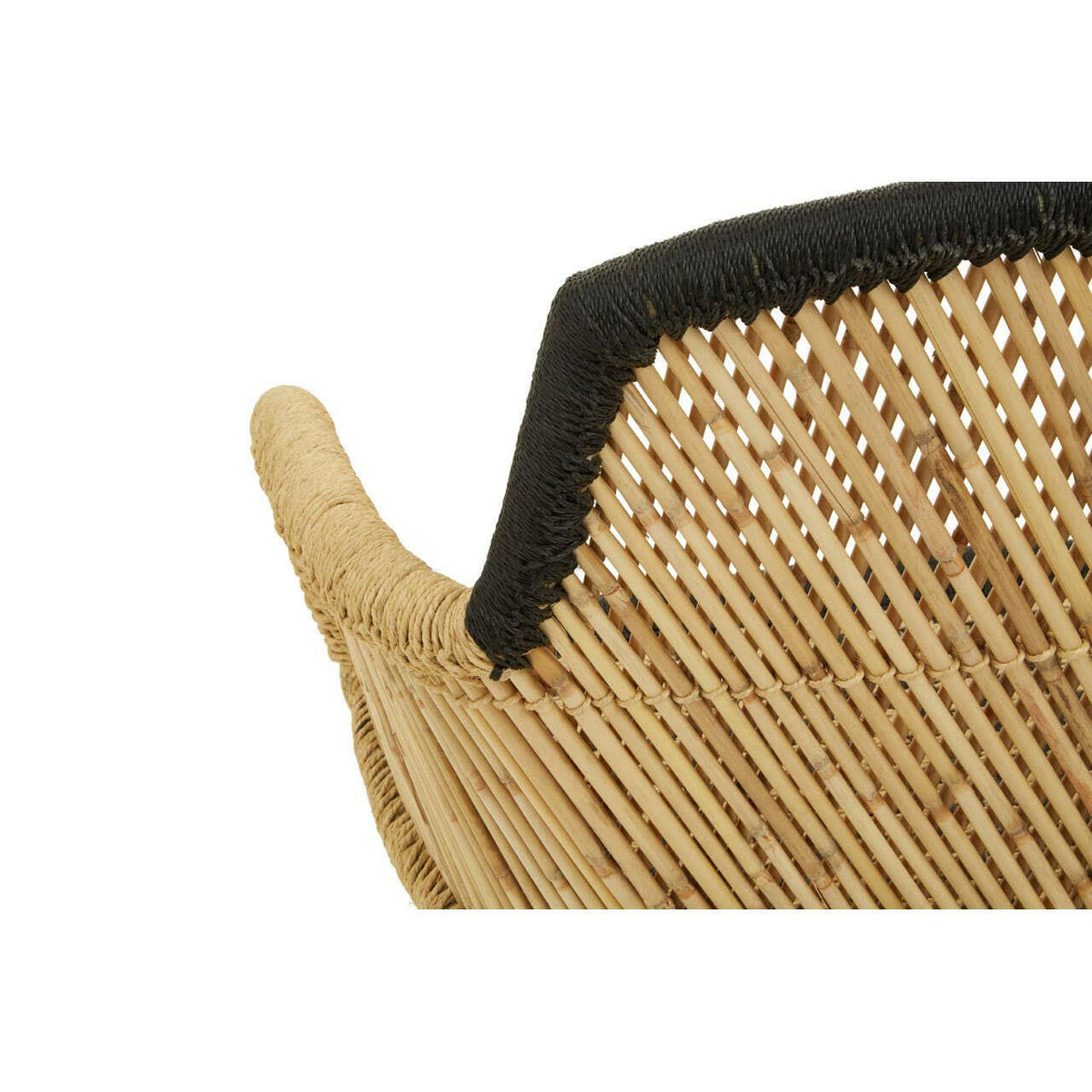 Rowan Two Seater Natural and Black Sofa.