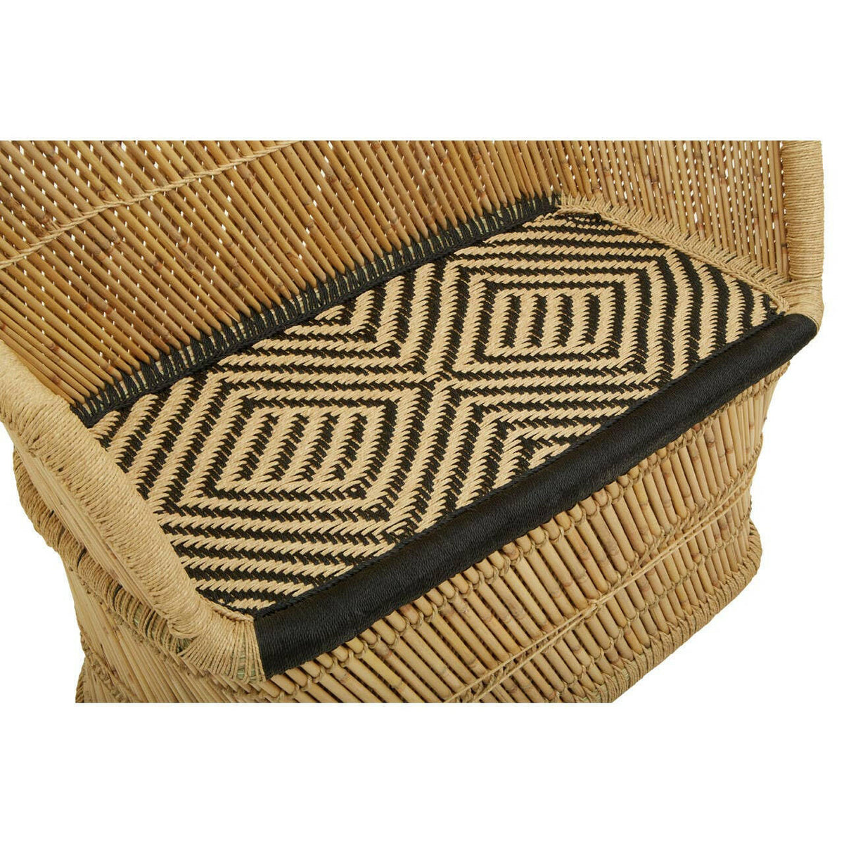 Rowan Two Seater Natural and Black Sofa.