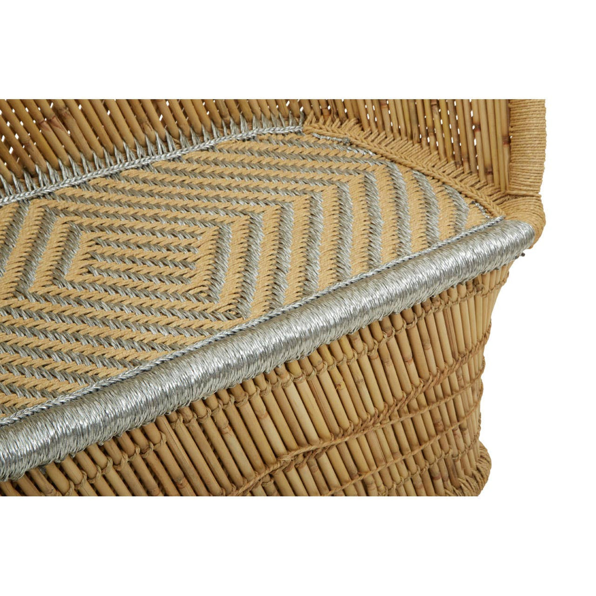 Rowan Two Seater Natural and Silver Sofa.