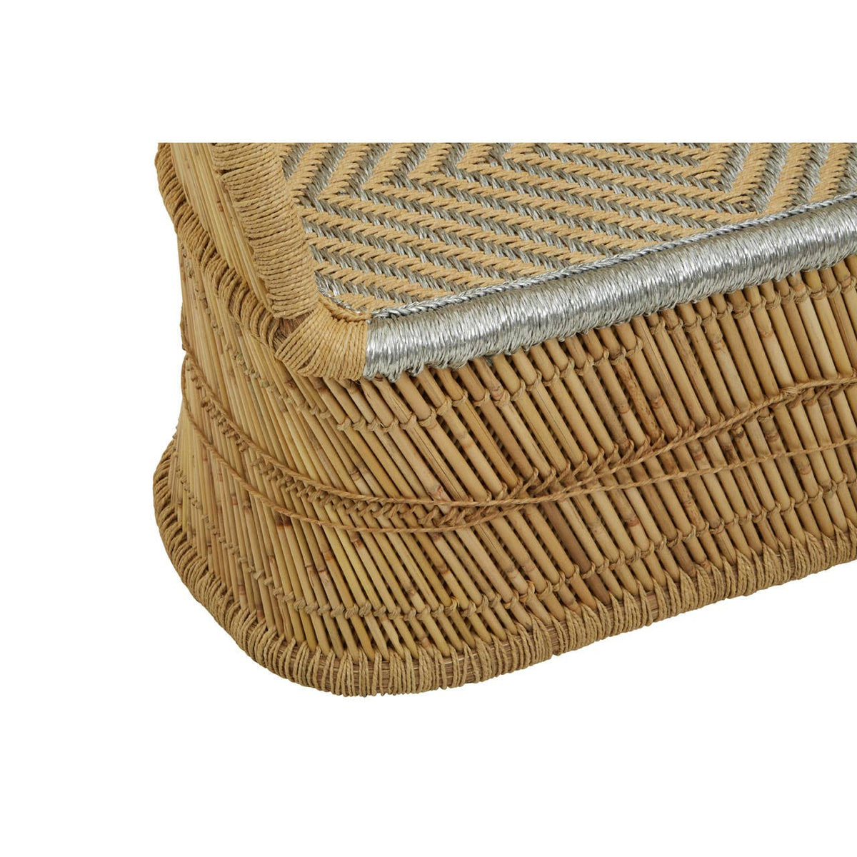 Rowan Two Seater Natural and Silver Sofa.