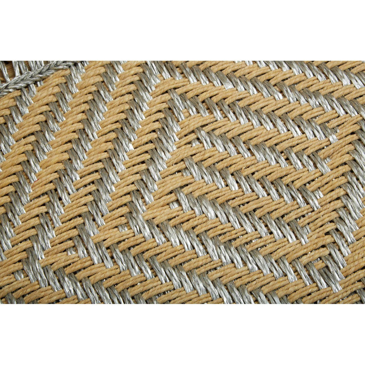 Rowan Two Seater Natural and Silver Sofa.