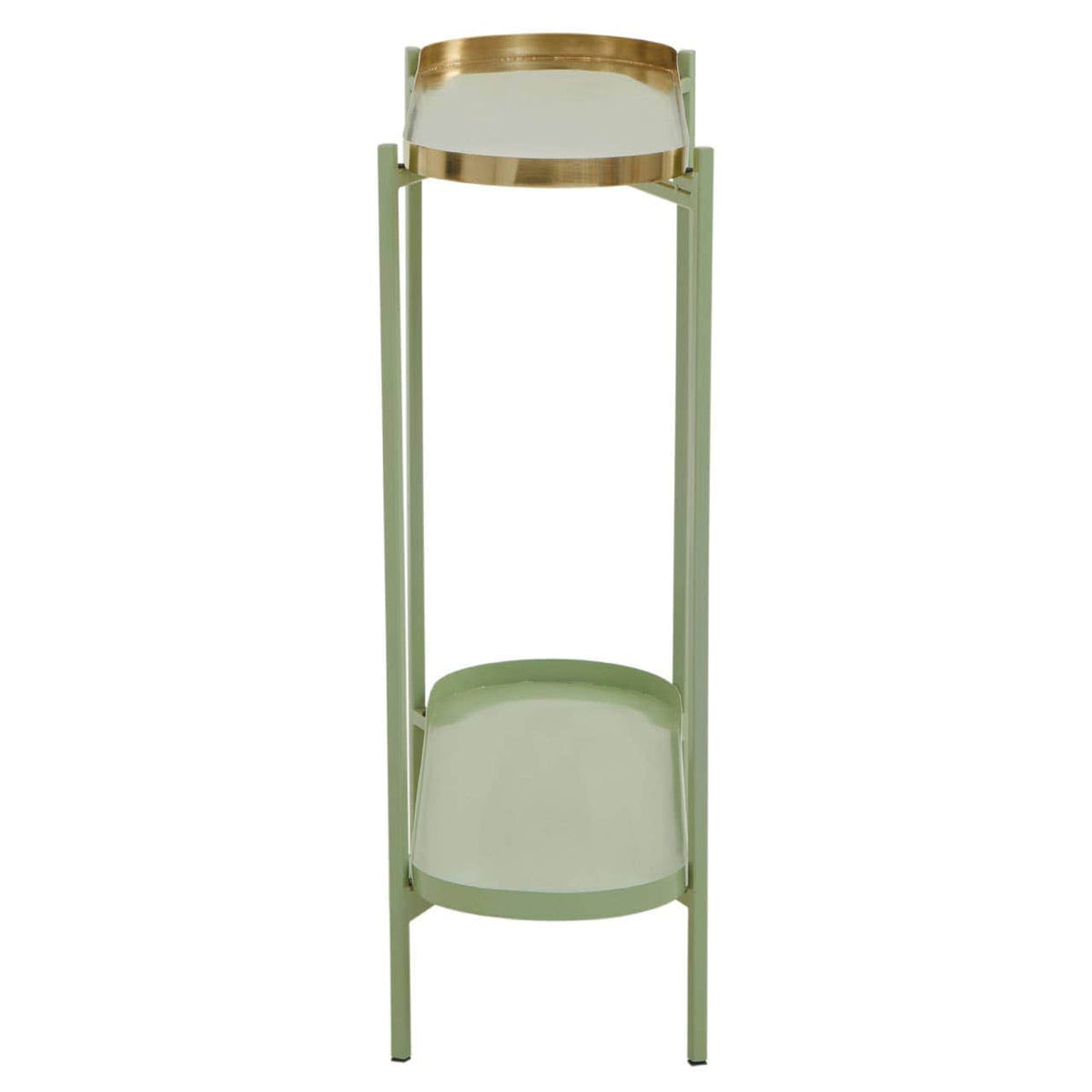 Sabia Green And Gold Iron Console Table.