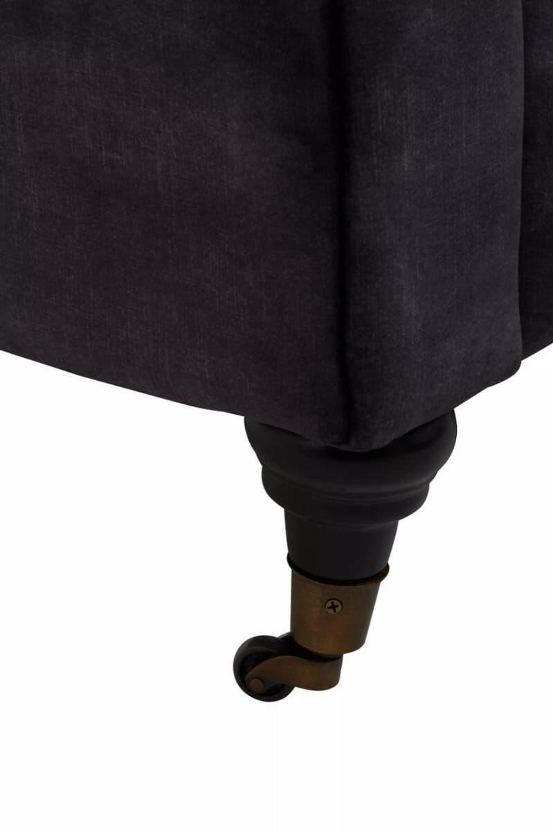 Sabrina Three Seat Grey Velvet Sofa.