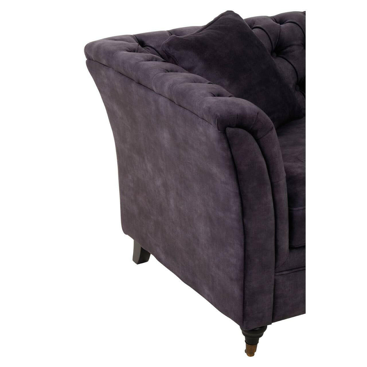 Sabrina Two Seat Grey Velvet Sofa.
