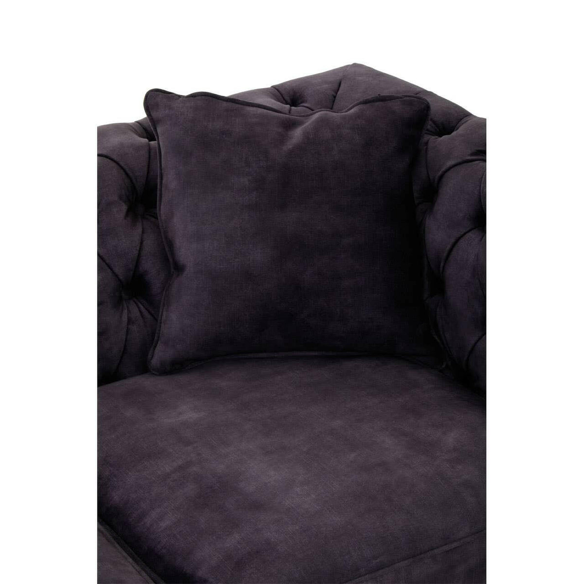 Sabrina Two Seat Grey Velvet Sofa.