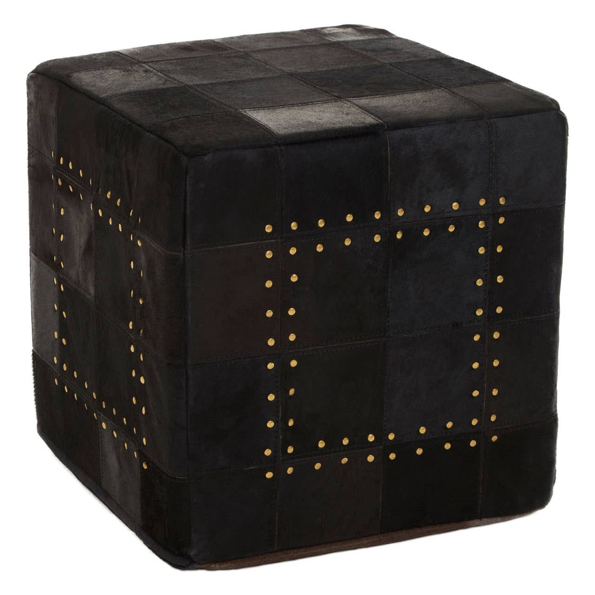 Safira Pouffe With Stud Detail.