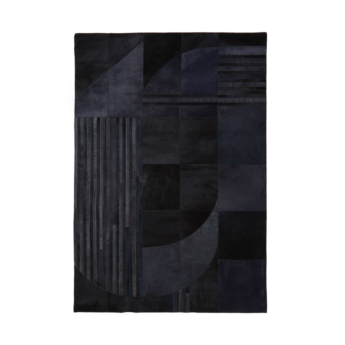 Safira Small Black And Grey Deco Rug.