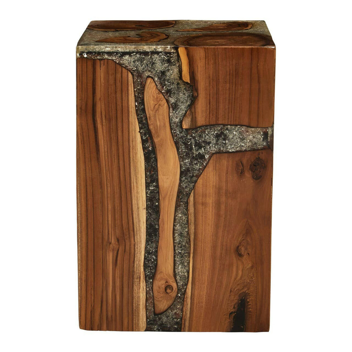 Sakra Burnt Effect Stool.