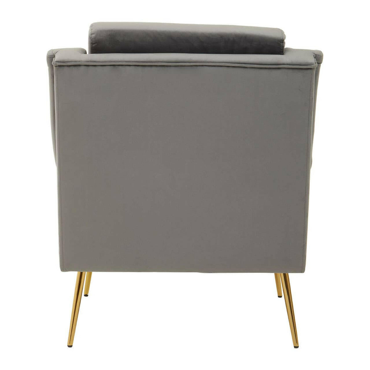 Salma Grey Velvet Armchair.